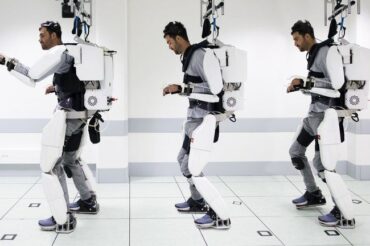 Paralyzed man walks in brain-controlled exoskeleton